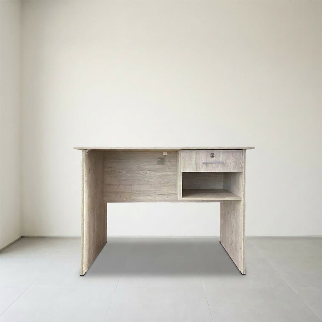 Minimalist Writing Table (White-Grey)