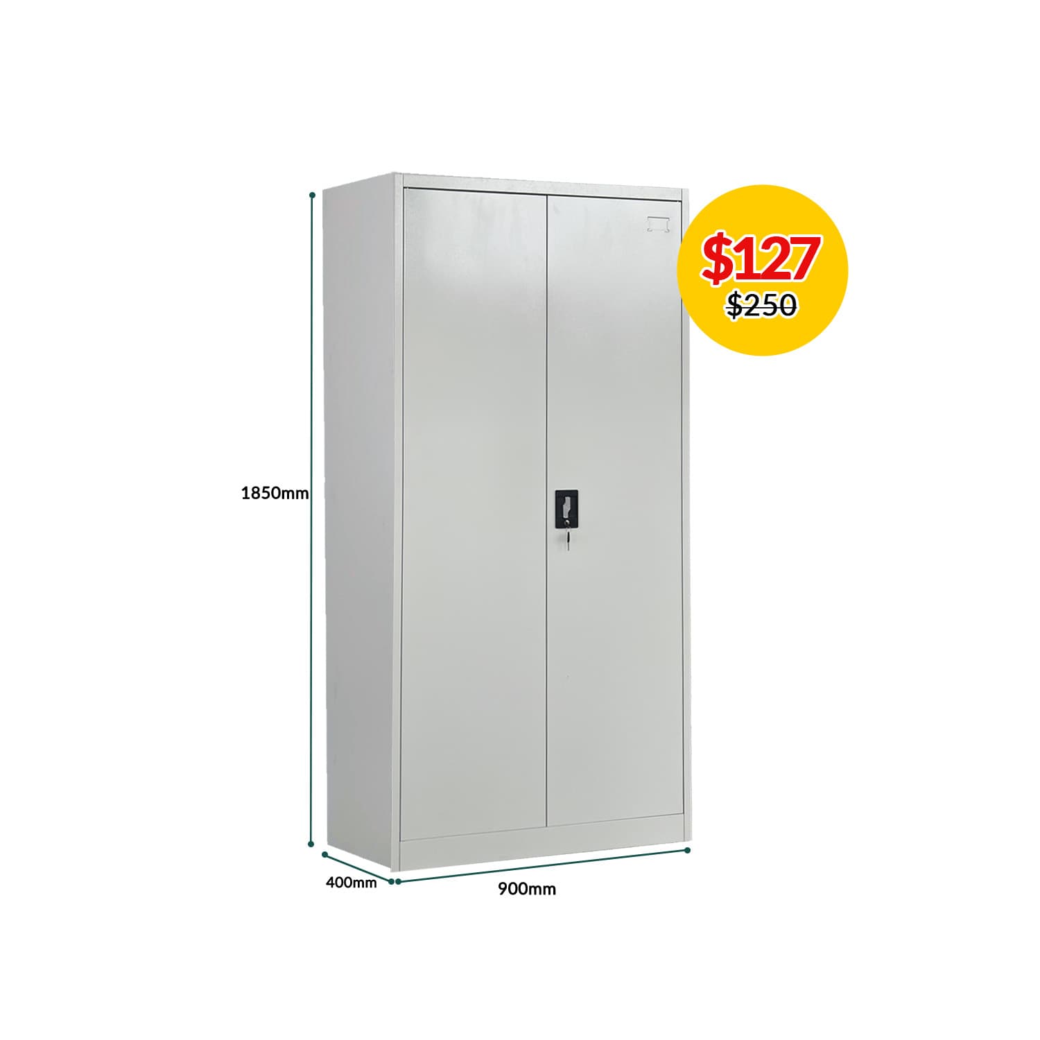 2 Door Full Height Swing Door Metal Cabinet SY204L