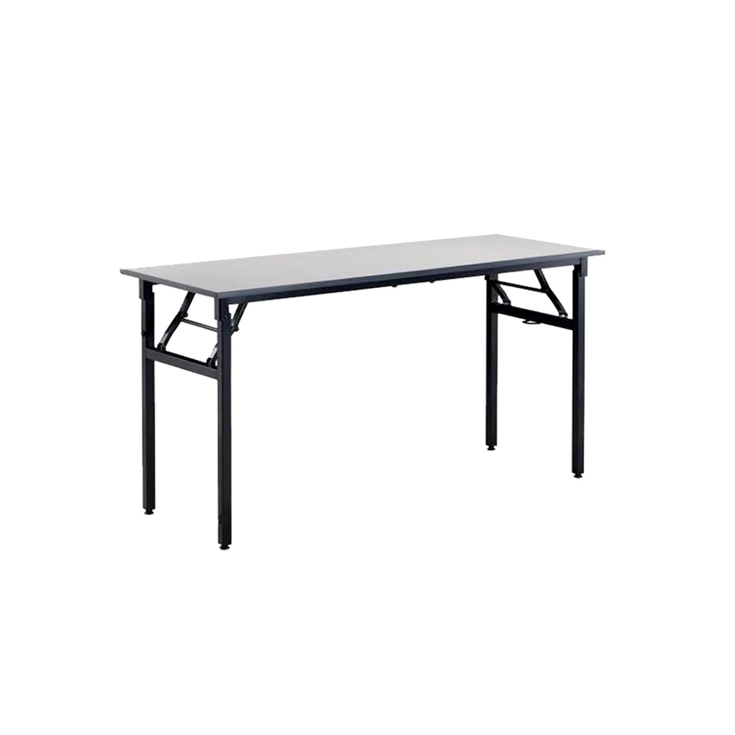 Gs Foldable Table (Melamine Top With Metal Leg) -Light Grey