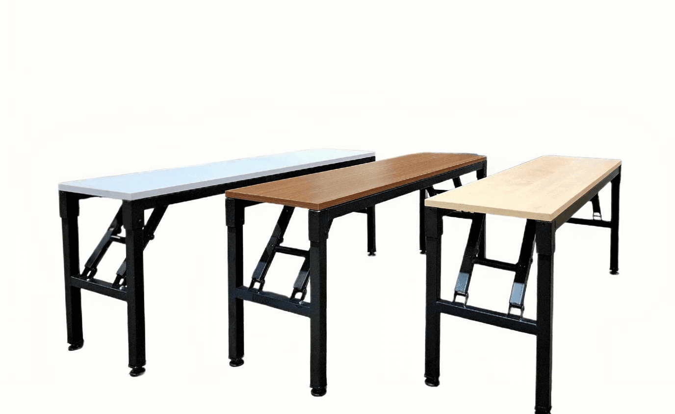 Foldable Bench 1.2m Heavy Duty MFP Top (Various Colours)